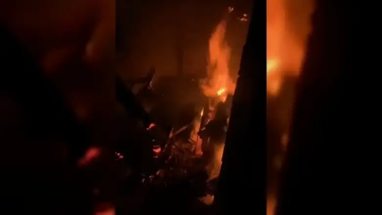 Terasta mangal yangın çıkardı!