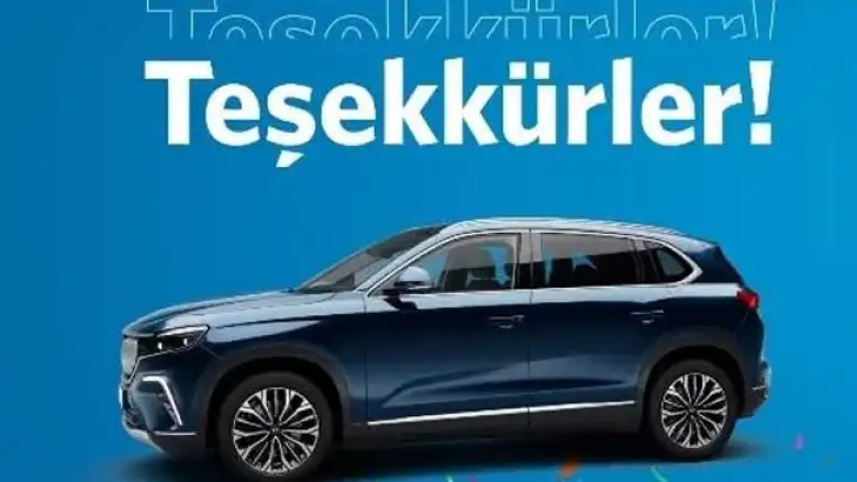 TOGG T10X modeli için ön sipariş başvuru sayısı 177 bin 467 oldu
