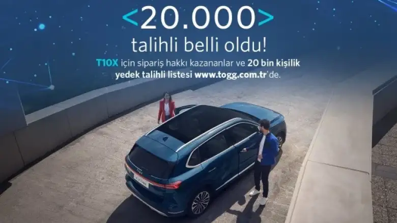 Yerli otomobil Togg'un ilk sahipleri belli oldu