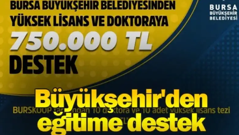 Büyükşehir'den eğitime destek