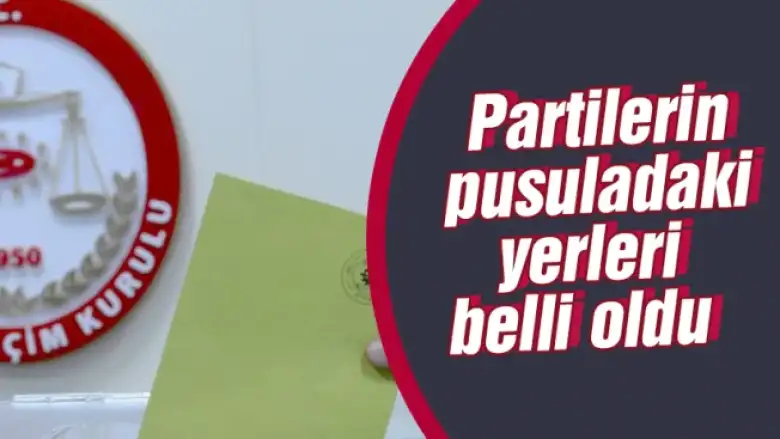 YSK'da kuralar çekildi, ittifakların ve partilerin oy pusulasındaki yerleri belli oldu