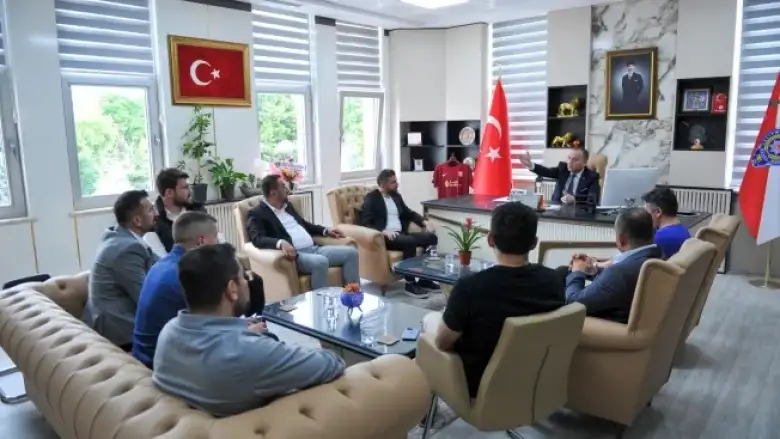 İnegölspor'dan Emniyet Müdürü Baydemir'e Ziyaret