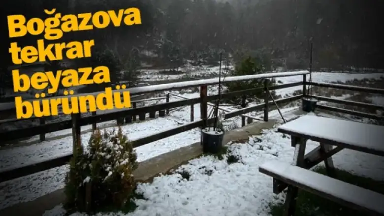 Boğazova tekrar beyaza büründü