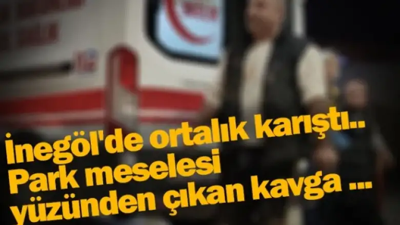 İnegöl'de ortalık karıştı...Park meselesi yüzünden çıkan kavga ...