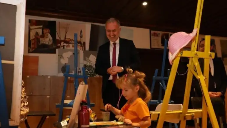 Başkan Taban'dan kursiyere ziyaret