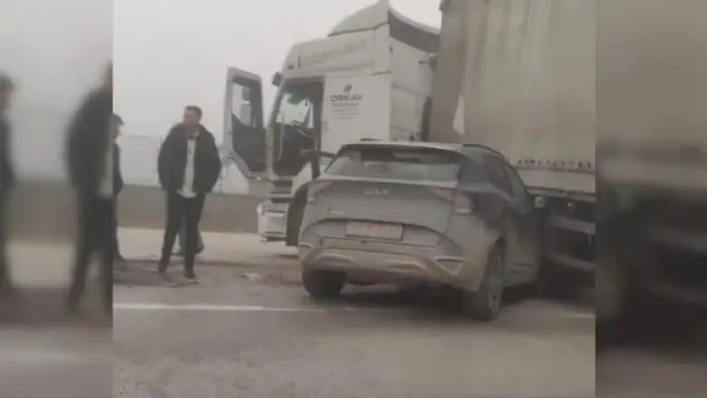 İnegöl'de sis kazaya neden oldu