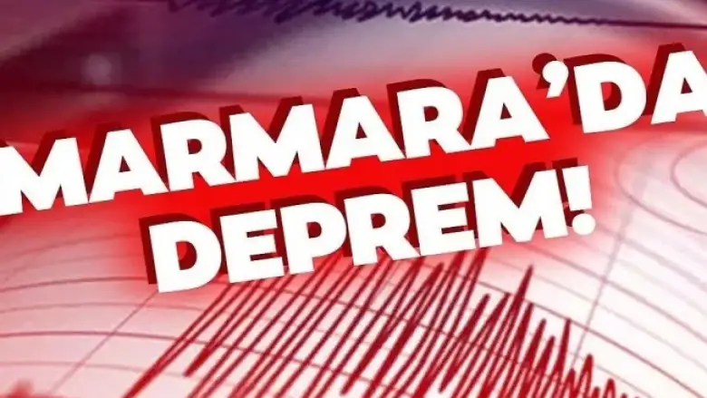 Marmara Denizi'nde 4.1 büyüklüğünde deprem
