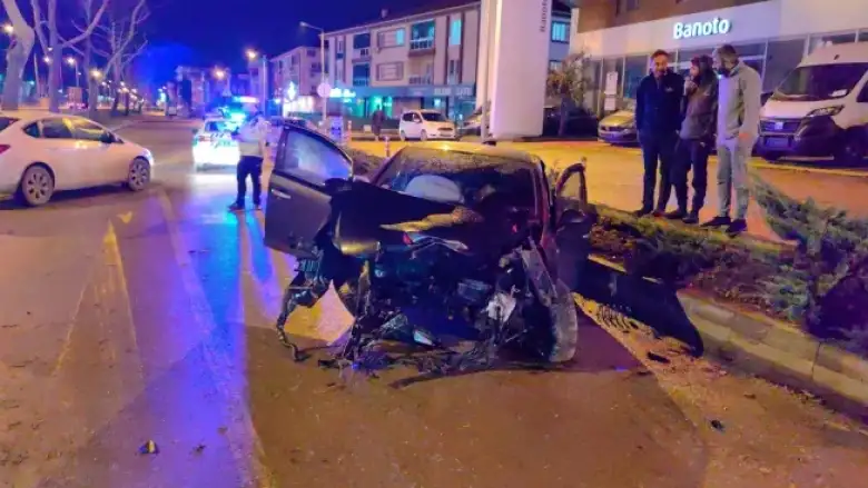 İnegöl'de feci kaza!