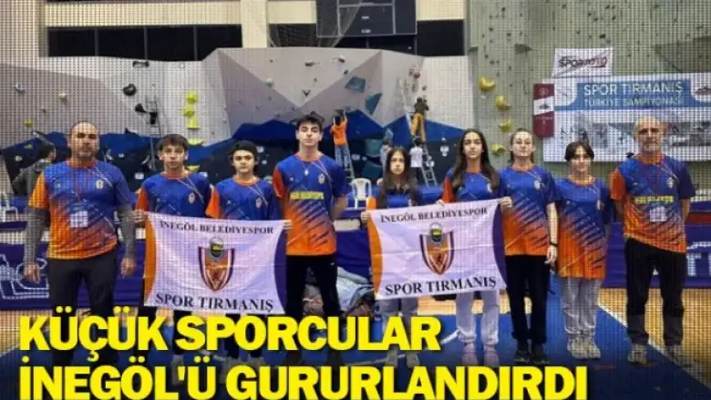 Küçük sporcular İnegöl'ü gururlandırdı
