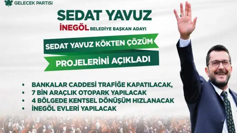 Sedat Yavuz Kökten Çözüm Projelerini Açıkladı