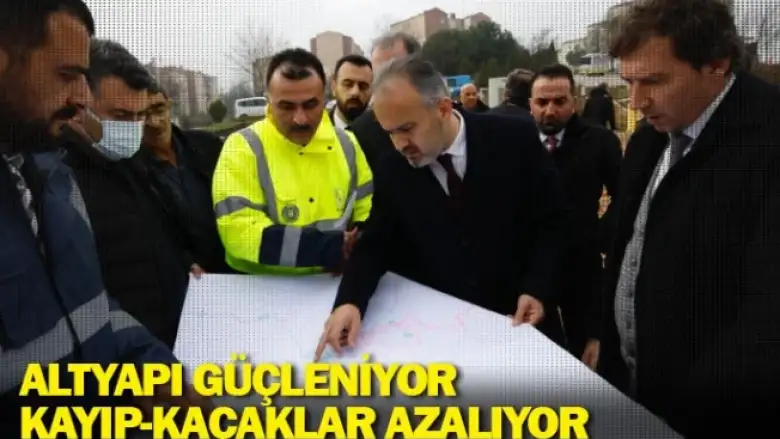 İnegöl'de altyapı güçleniyor, kayıp-kaçaklar azalıyor