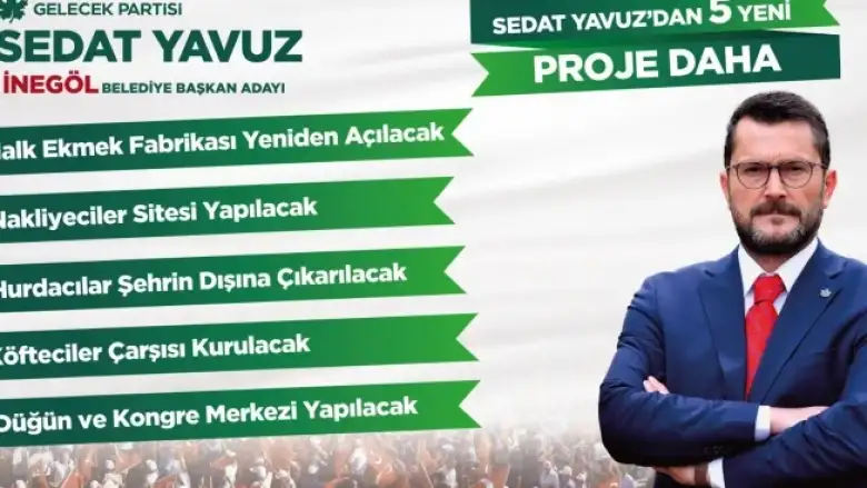 SEDAT YAVUZ 5 PROJE DAHA AÇIKLADI