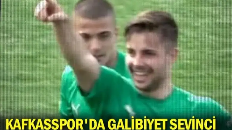 Kafkasspor'da galibiyet sevinci