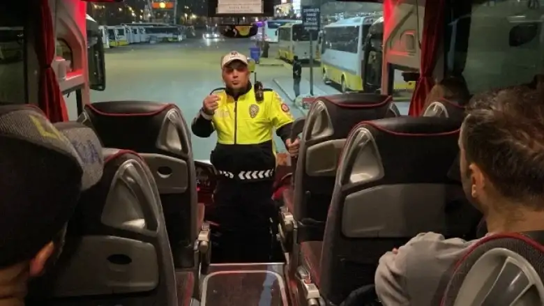 İnegöl'de otobüslere bayram denetimi