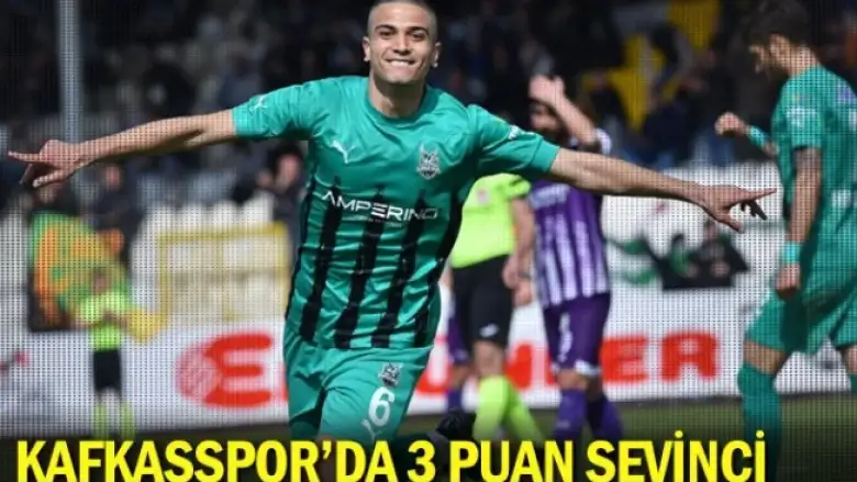 Kafkasspor'da 3 puan sevinci