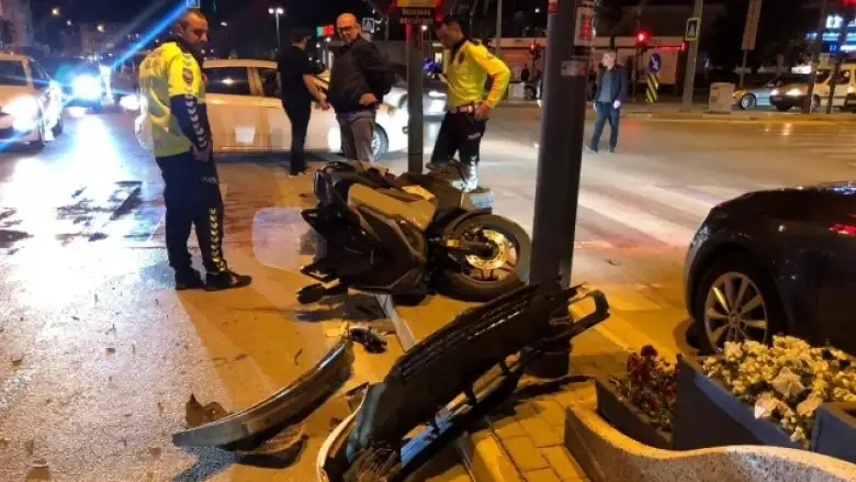 İnegöl'de korkutan kaza