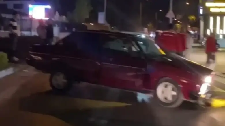 Orhaniye'de korkutan kaza