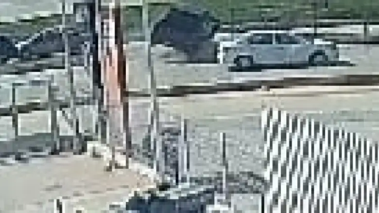 Kaza anı güvenlik kamerasında