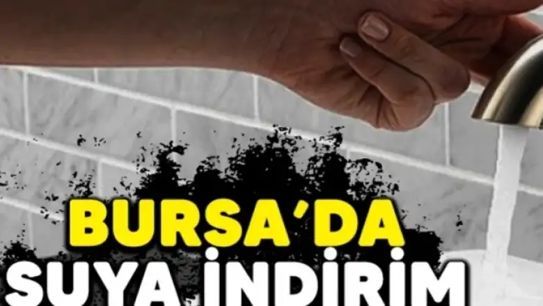 Bursa'da suya indirim