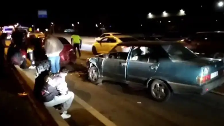 İnegöl'de zincirleme kaza