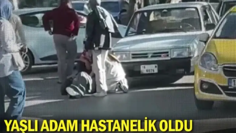 Yaşlı adam hastanelik oldu