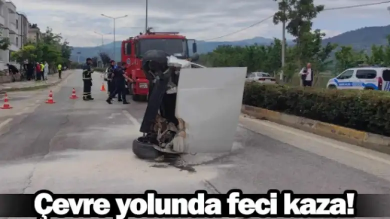 Çevre yolunda feci kaza!