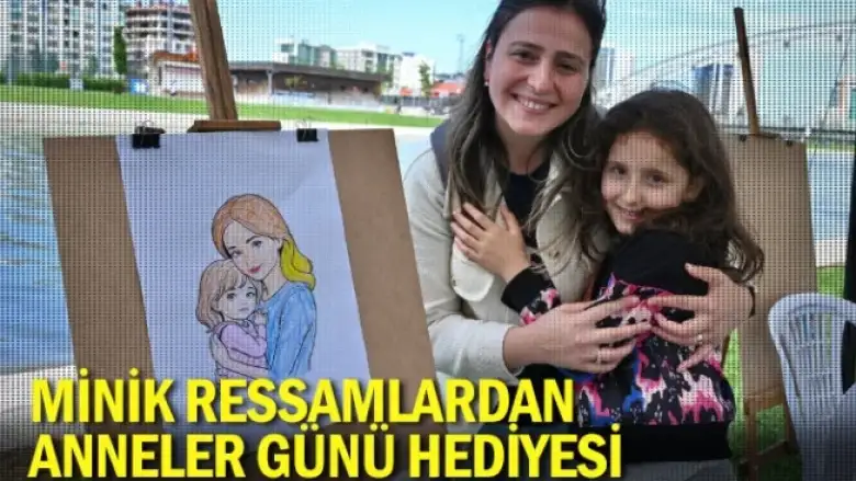 Minik ressamlardan Anneler Günü hediyesi