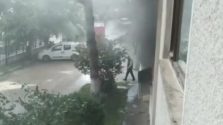 Alanyurt'ta korkutan yangın