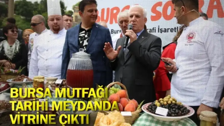 Bursa mutfağı, tarihi meydanda vitrine çıktı