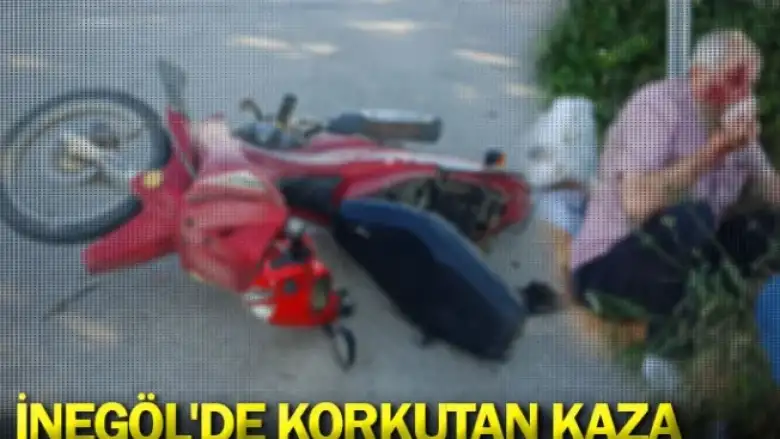 İnegöl'de korkutan kaza