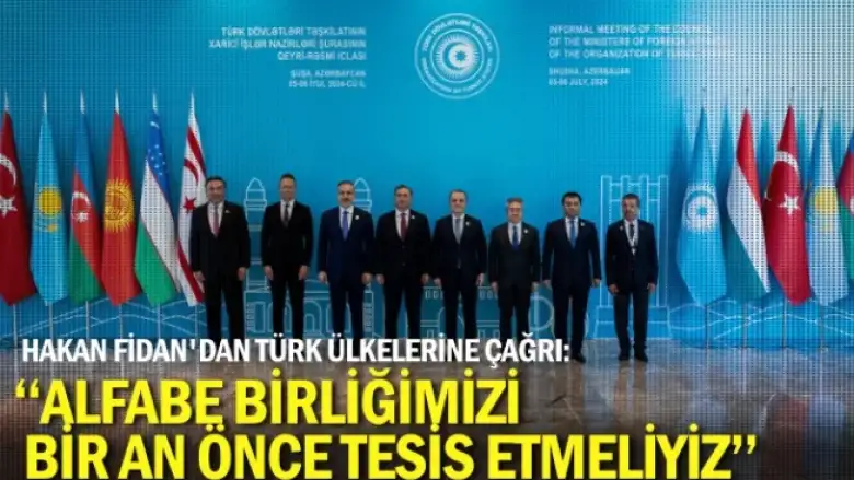 ''Alfabe birliğimizi bir an önce tesis etmeliyiz''
