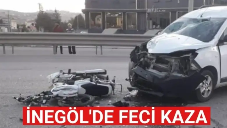 İnegöl'de feci kaza