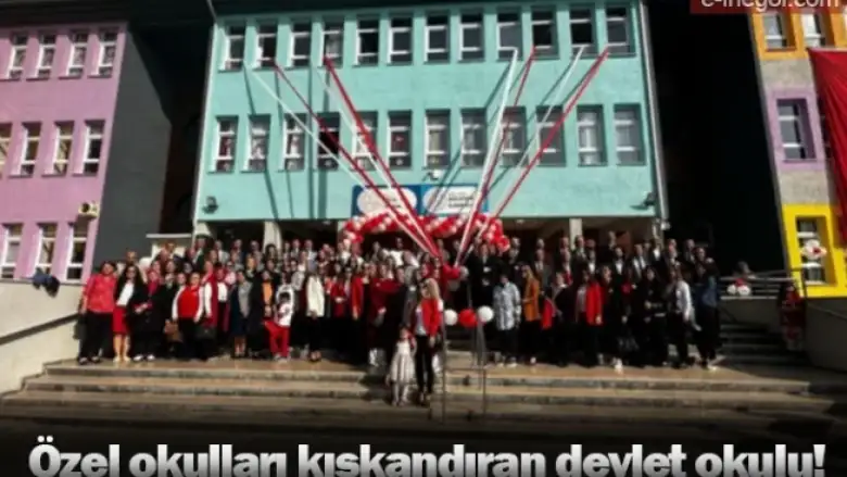 Özel okulları kıskandıran devlet okulu!