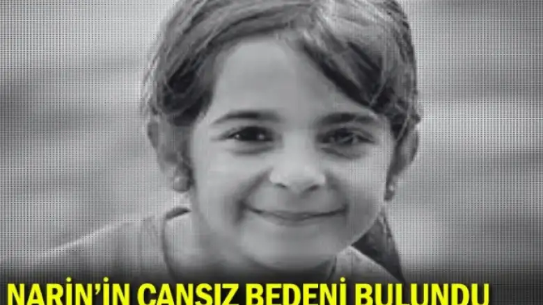 19 gündür aranan Narin’in cansız bedeni bulundu