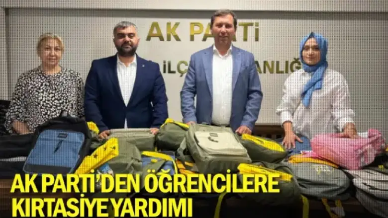 AK Parti'den öğrencilere kırtasiye yardımı