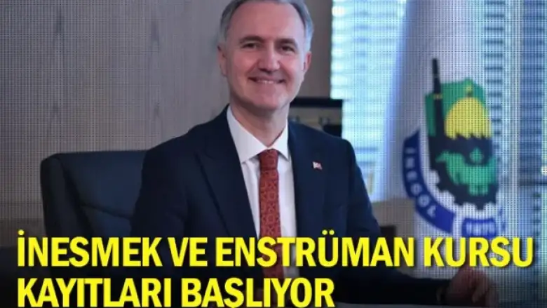 İnesmek ve enstrüman kursu kayıtları başlıyor
