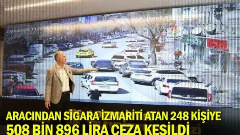 İnegöl'de aracından sigara izmariti atan 248 kişiye 508 bin 896 lira ceza kesildi