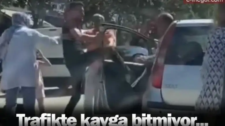 Trafikte kavga bitmiyor...