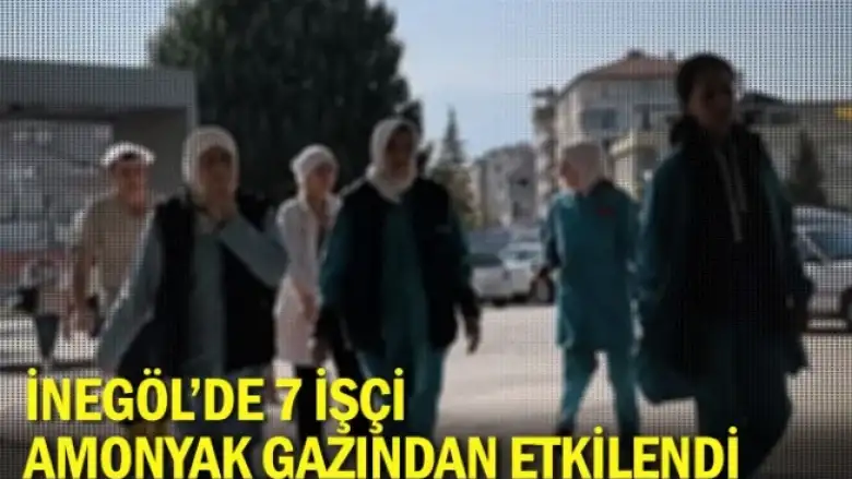 İnegöl'de 7 işçi amonyak gazından etkilendi