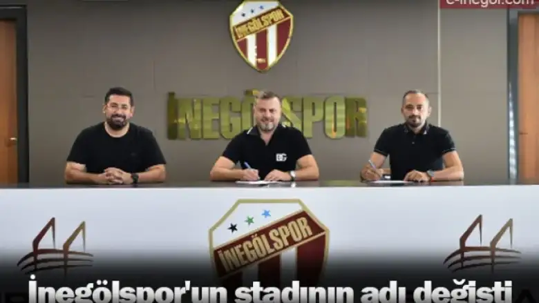 İnegölspor'un stadının adı değişti
