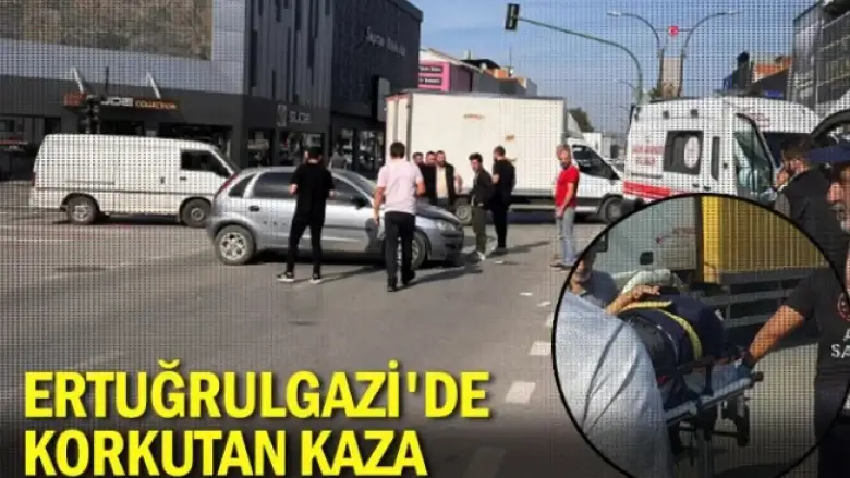 Ertuğrulgazi'de korkutan kaza