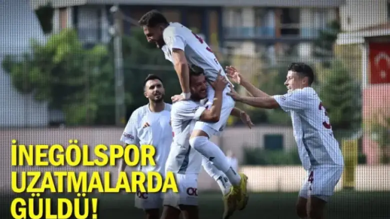 İnegölspor, uzatmalarda güldü!