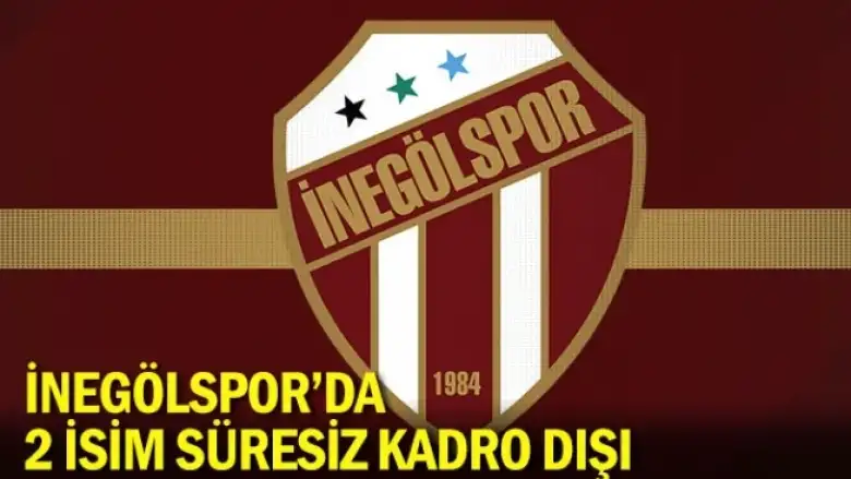 İnegölspor'da 2 isim süresiz kadro dışı