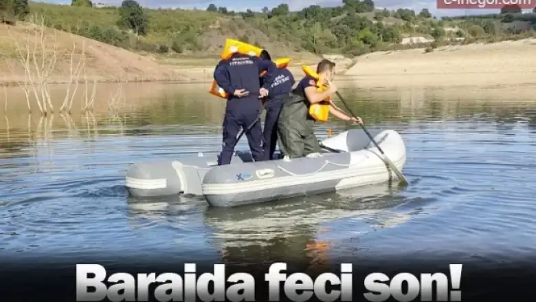 Bursa'da barajda feci son!