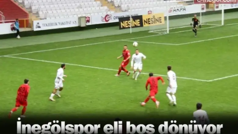 İnegölspor eli boş dönüyor
