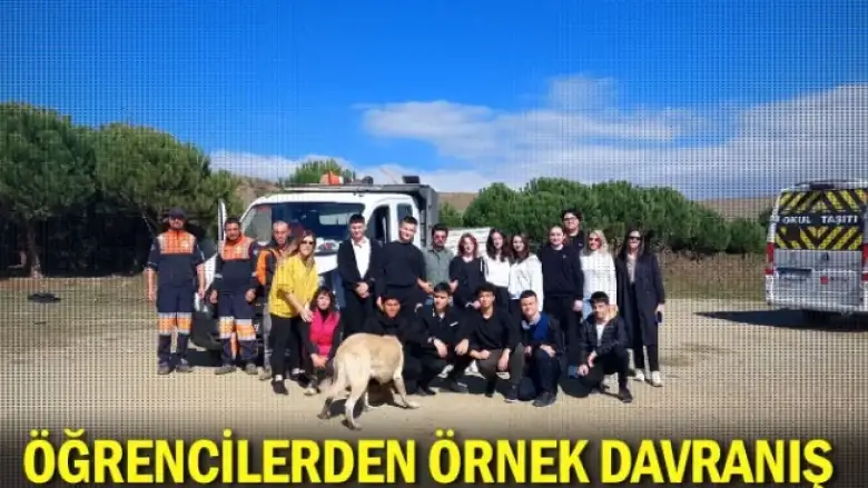Öğrencilerden örnek davranış