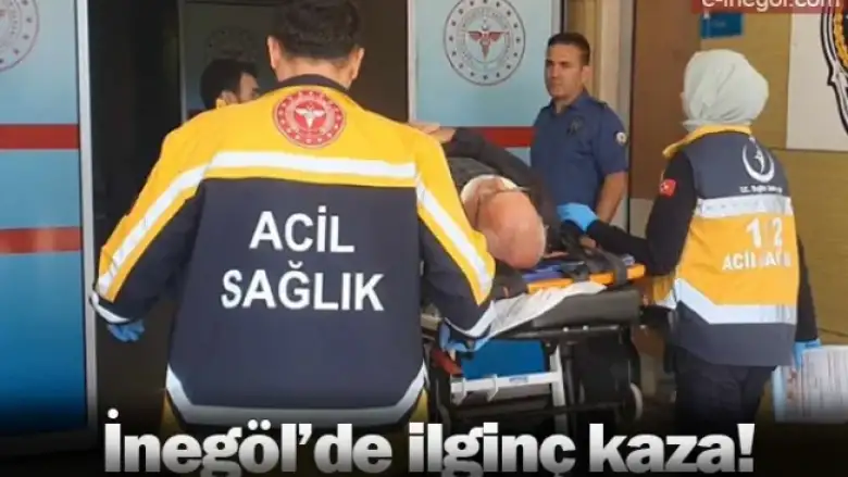 İnegöl'de ilginç kaza!