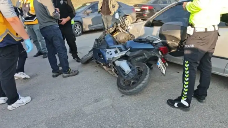 Kaza anı güvenlik kamerasında