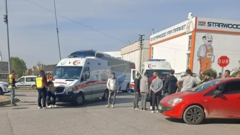 Mobilya Sanayi'nde korkutan kaza