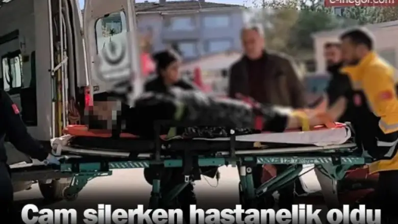 Cam silerken hastanelik oldu